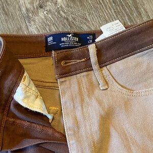 Hollister Two-Tone Brown and Tan Pants